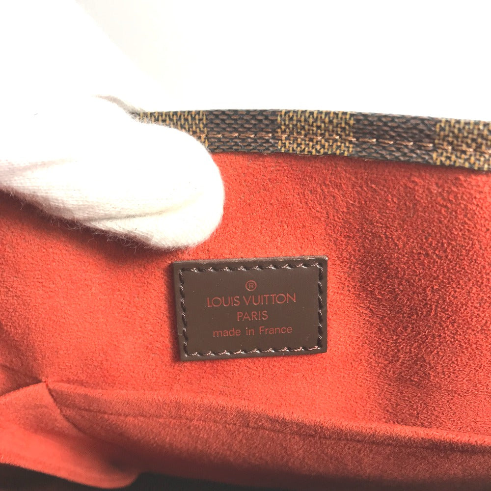LOUIS VUITTON N51140 Damier Sac Plat Handbag, Vertical Tote Bag, Damier Canvas, Women's, Ebene, Brown