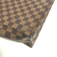 LOUIS VUITTON N51140 Damier Sac Plat Handbag, Vertical Tote Bag, Damier Canvas, Women's, Ebene, Brown