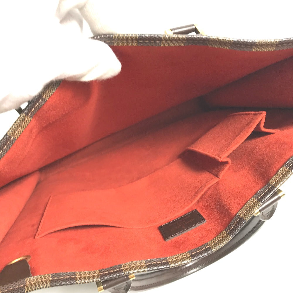 LOUIS VUITTON N51140 Damier Sac Plat Handbag, Vertical Tote Bag, Damier Canvas, Women's, Ebene, Brown