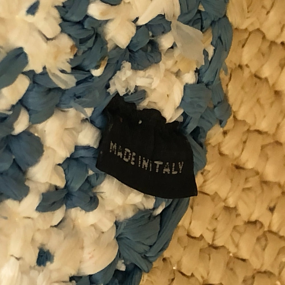 Prada 1BG454 Logo St. Barths Island Limited Bag Kecil Beg Tangan Kembali Tangan Raffia Ladies Beige