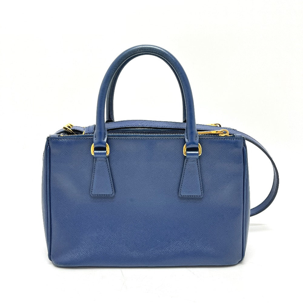 PRADA BN2316 ガレリア カバン 2WAY ショルダーバッグ 斜め掛け 三角ロゴ ハンドバッグ サフィアーノレザー レディース ブルー