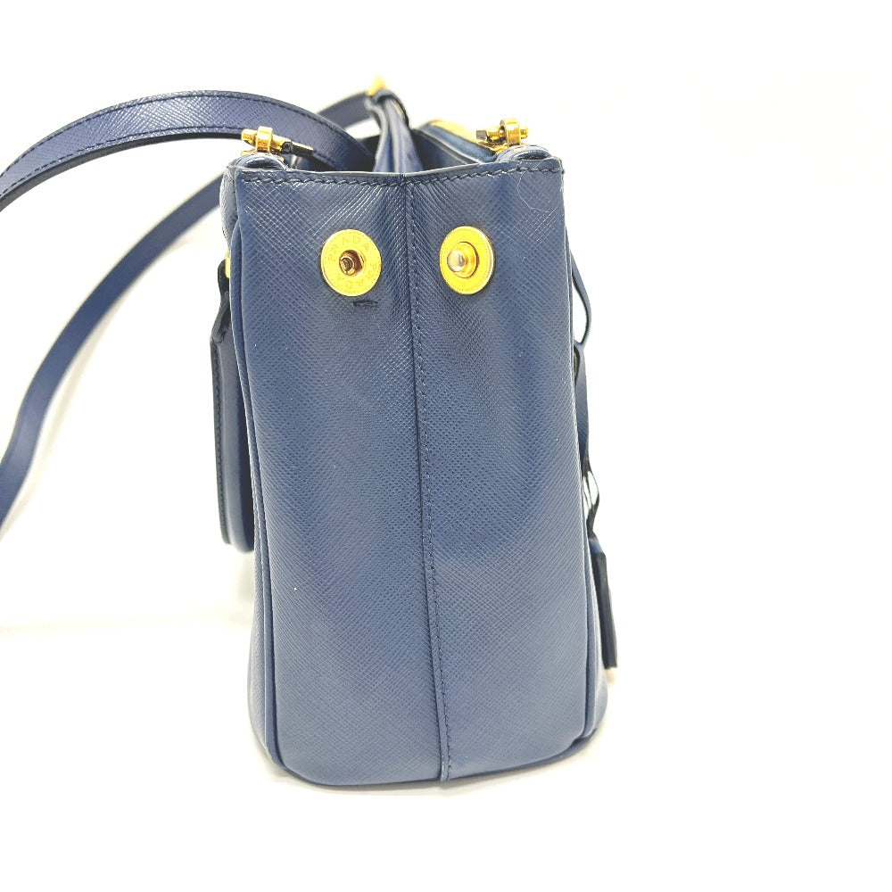 PRADA BN2316 ガレリア カバン 2WAY ショルダーバッグ 斜め掛け 三角ロゴ ハンドバッグ サフィアーノレザー レディース ブルー
