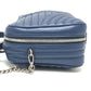 PRADA 1BH119 Diagram Bag 2WAY Shoulder Bag Chain Handbag Leather Ladies Blue