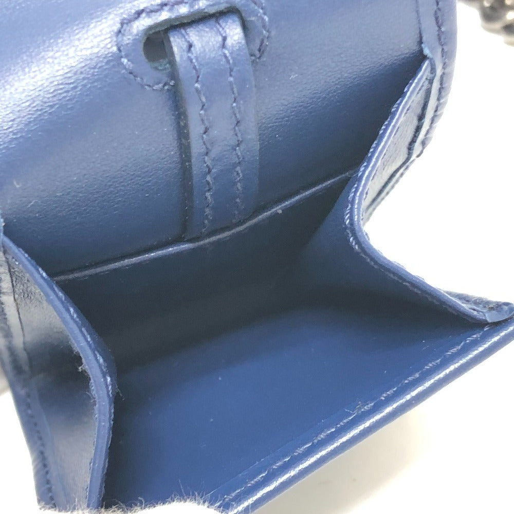 PRADA 1BH119 Diagram Bag 2WAY Shoulder Bag Chain Handbag Leather Ladies Blue