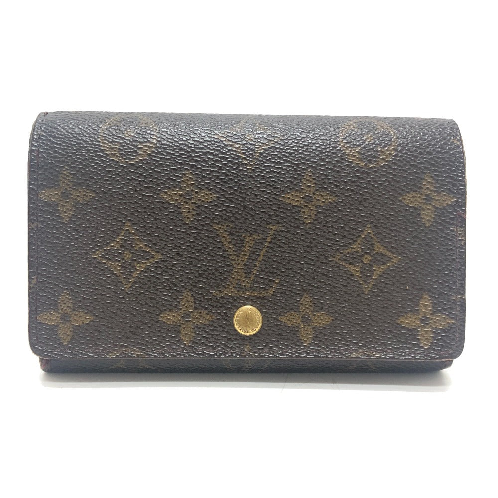 LOUIS VUITTON M61730 Porte Monnaie-Bietrezor Bifold wallet Folded wallet MonogramCanvas Brown Used