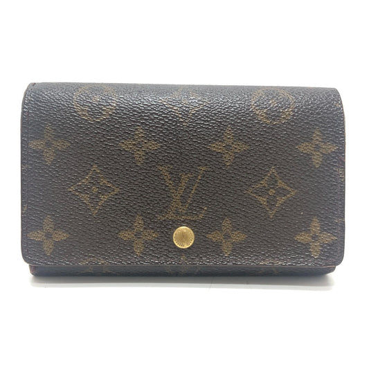 LOUIS VUITTON M61730 Porte Monnaie-Bietrezor Bifold wallet Folded wallet MonogramCanvas Brown Used