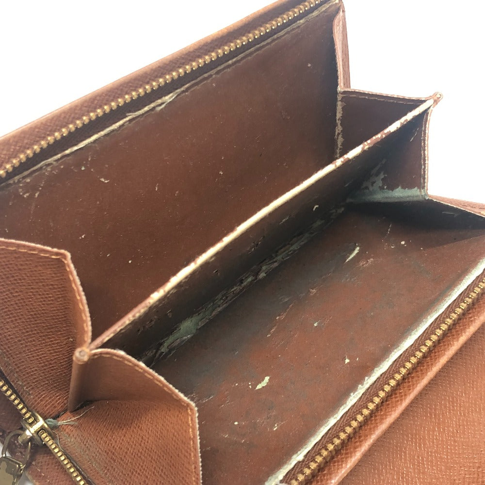 LOUIS VUITTON M61730 Porte Monnaie-Bietrezor Bifold wallet Folded wallet MonogramCanvas Brown Used