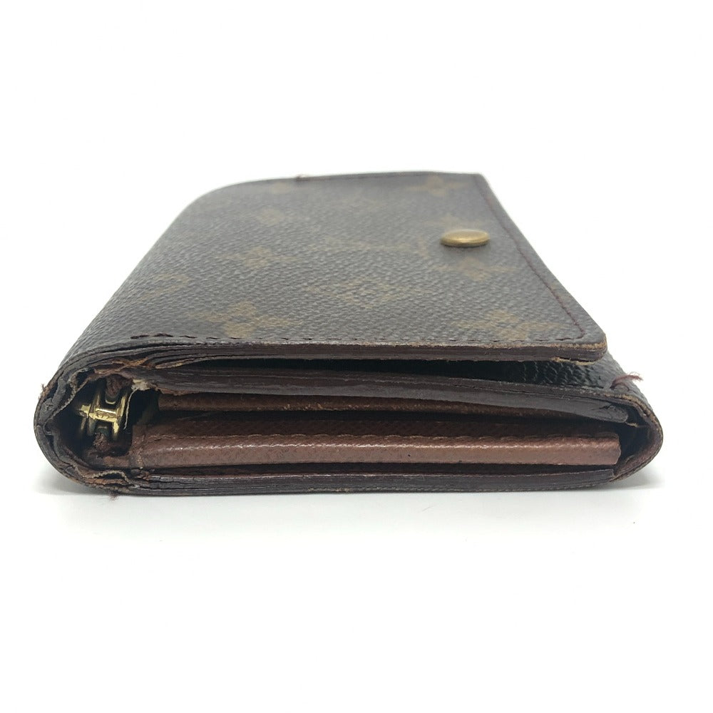 LOUIS VUITTON M61730 Porte Monnaie-Bietrezor Bifold wallet Folded wallet MonogramCanvas Brown Used