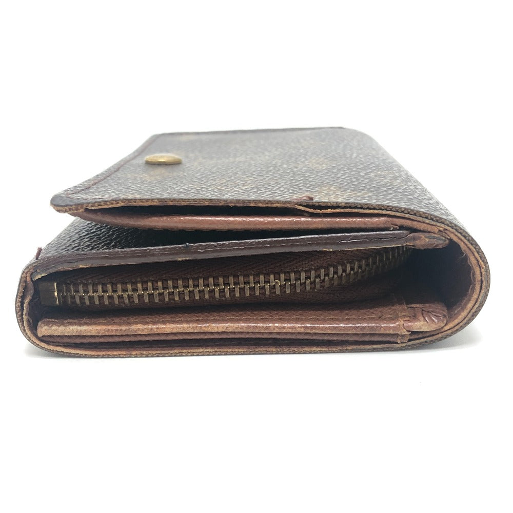 LOUIS VUITTON M61730 Porte Monnaie-Bietrezor Bifold wallet Folded wallet MonogramCanvas Brown Used