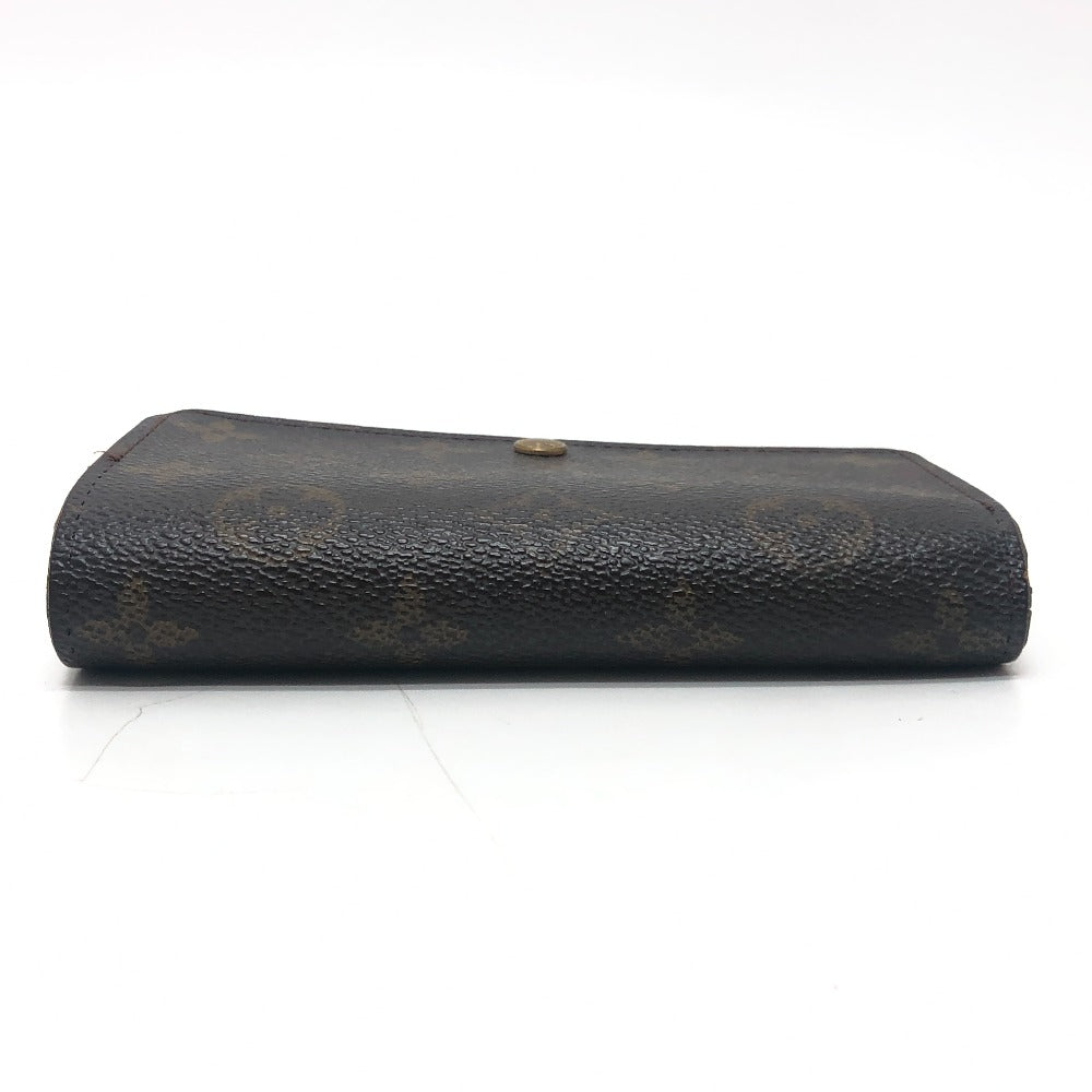 LOUIS VUITTON M61730 Porte Monnaie-Bietrezor Bifold wallet Folded wallet MonogramCanvas Brown Used
