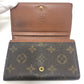 LOUIS VUITTON M61730 Porte Monnaie-Bietrezor Bifold wallet Folded wallet MonogramCanvas Brown Used