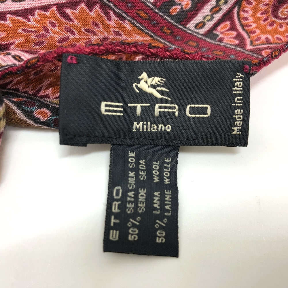 ETRO ペイズリー 大判 ストール ショール シルク レディース