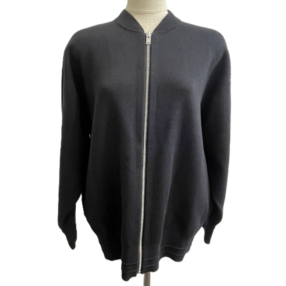 theory 01-3203718 ウォッシャブル ニット ジップアップ アパレル ブルゾン コットン レディース ブラック