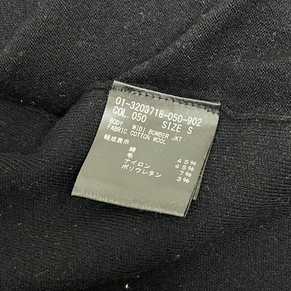 theory 01-3203718 ウォッシャブル ニット ジップアップ アパレル ブルゾン コットン レディース ブラック