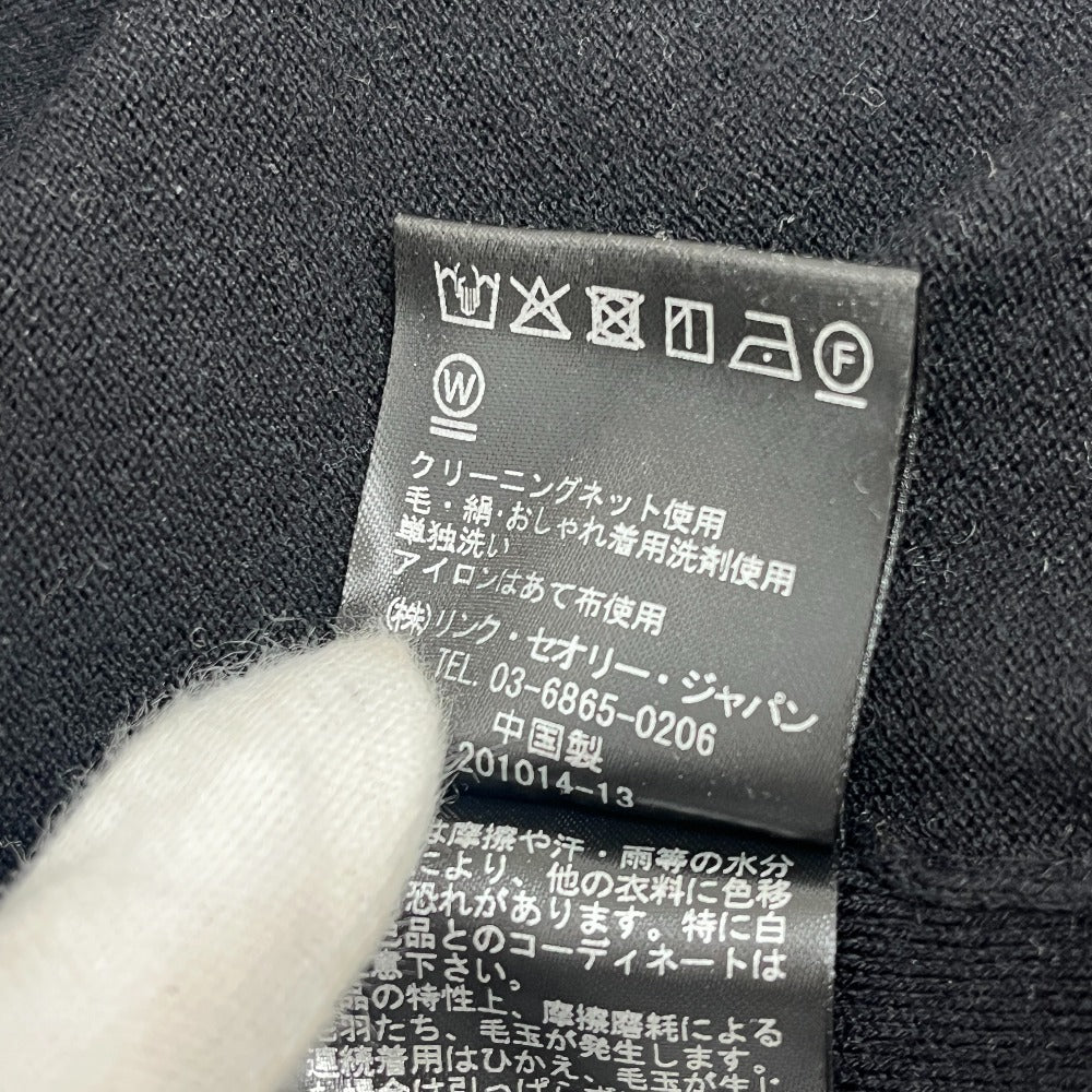 theory 01-3203718 ウォッシャブル ニット ジップアップ アパレル ブルゾン コットン レディース ブラック