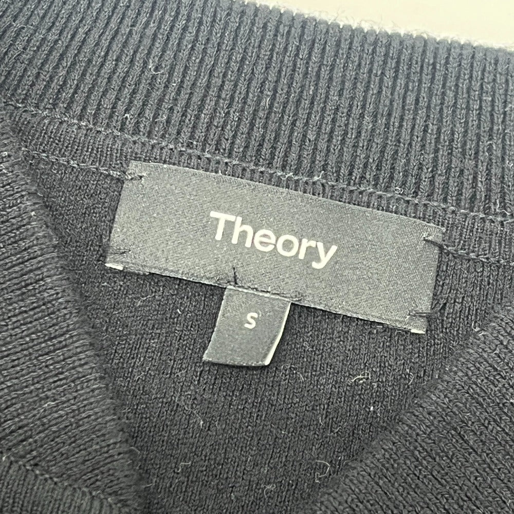 theory 01-3203718 ウォッシャブル ニット ジップアップ アパレル ブルゾン コットン レディース ブラック