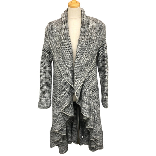 Diane Von Furstenberg Gown coat Apparel, Outerwear, Frills Long coat Viscose gray Used