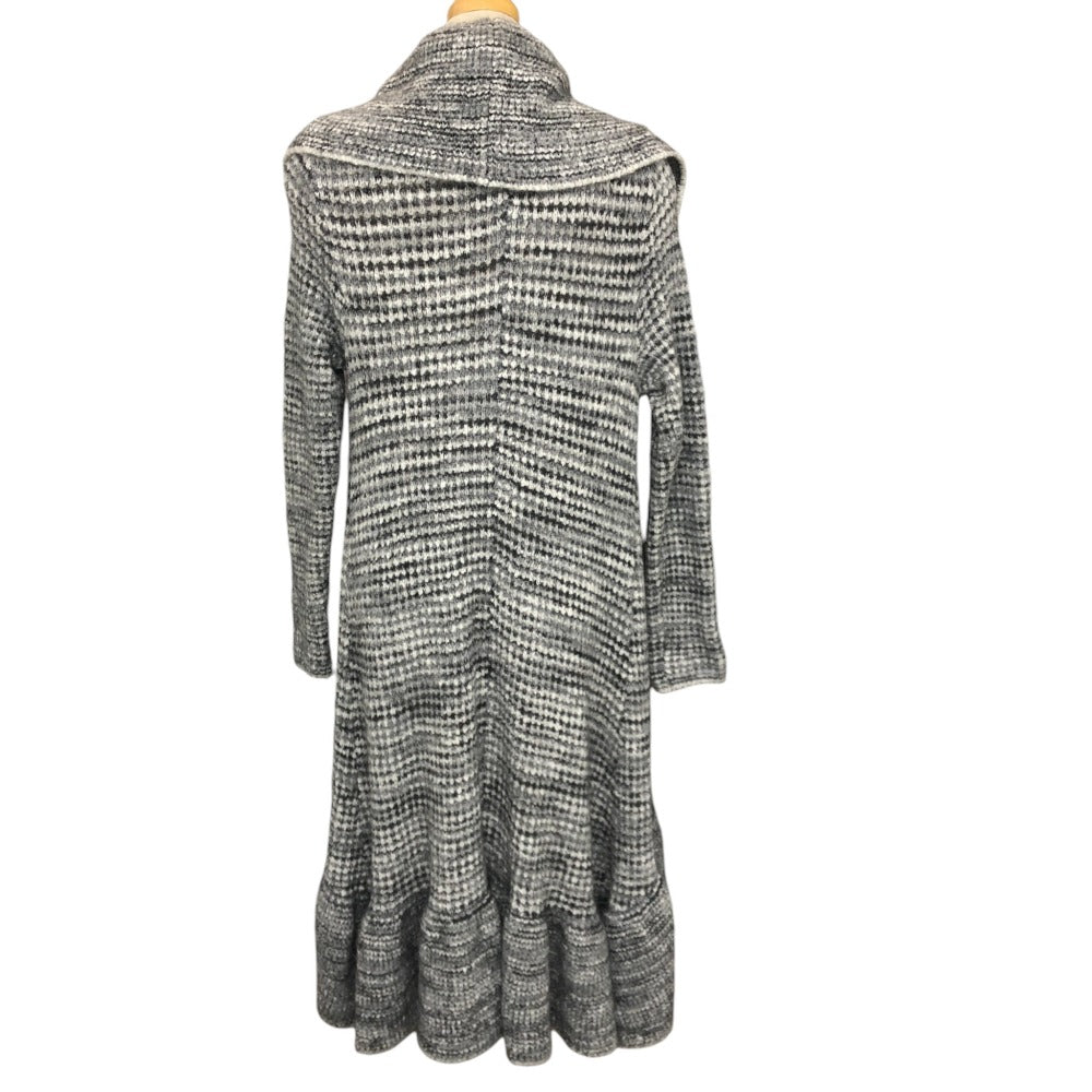 Diane Von Furstenberg Gown coat Apparel, Outerwear, Frills Long coat Viscose gray Used