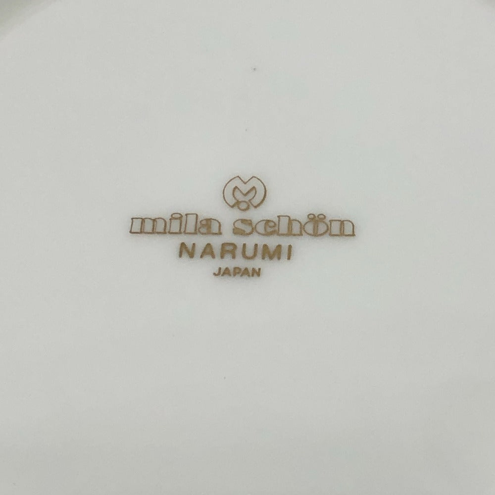 mila schon NARUMI ナルミ コラボ プチケーキセット プレート 食器 お皿 陶器 ユニセックス ホワイト