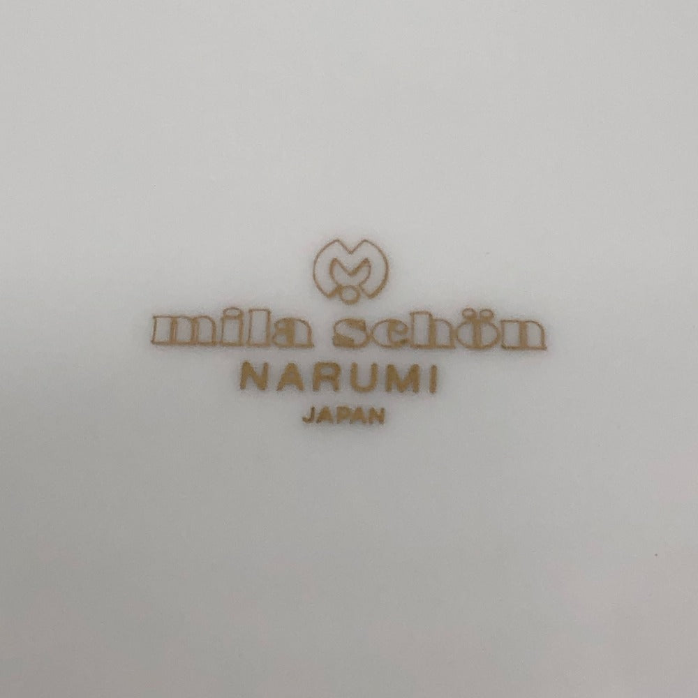 mila schon NARUMI ナルミ コラボ プチケーキセット プレート 食器 お皿 陶器 ユニセックス ホワイト