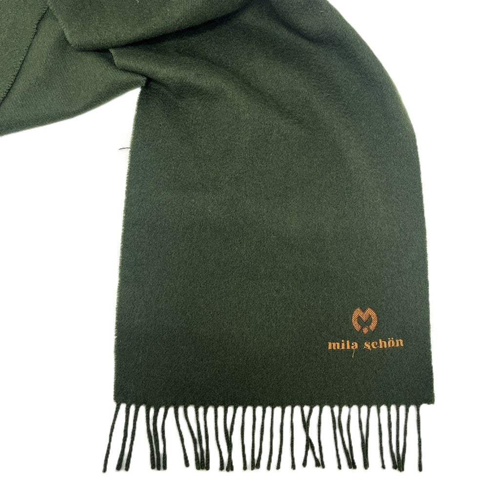 mila schon ロゴ アパレル マフラー 防寒具 ファッション小物 マフラー ウール レディース グリーン