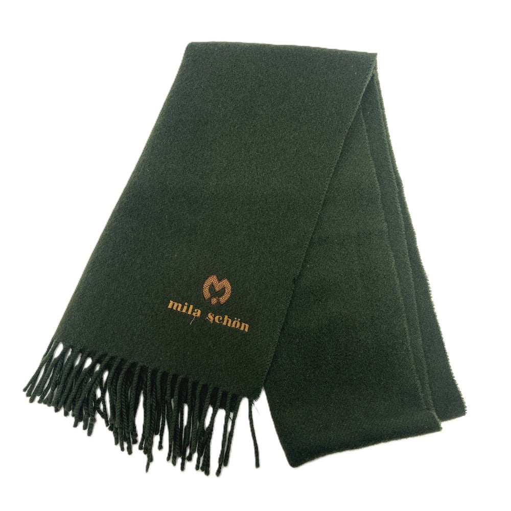 mila schon ロゴ アパレル マフラー 防寒具 ファッション小物 マフラー ウール レディース グリーン