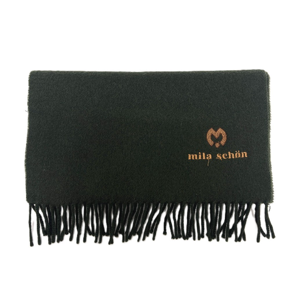 mila schon ロゴ アパレル マフラー 防寒具 ファッション小物 マフラー ウール レディース グリーン