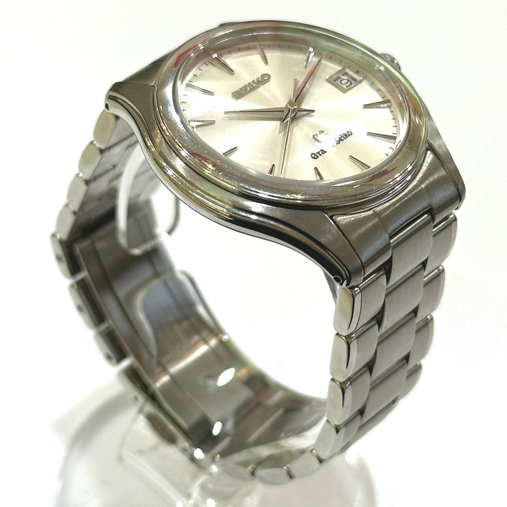 SEIKO 9F62-0A10 グランドセイコー ウォッチ デイト クォーツ 腕時計 SS メンズ シルバー