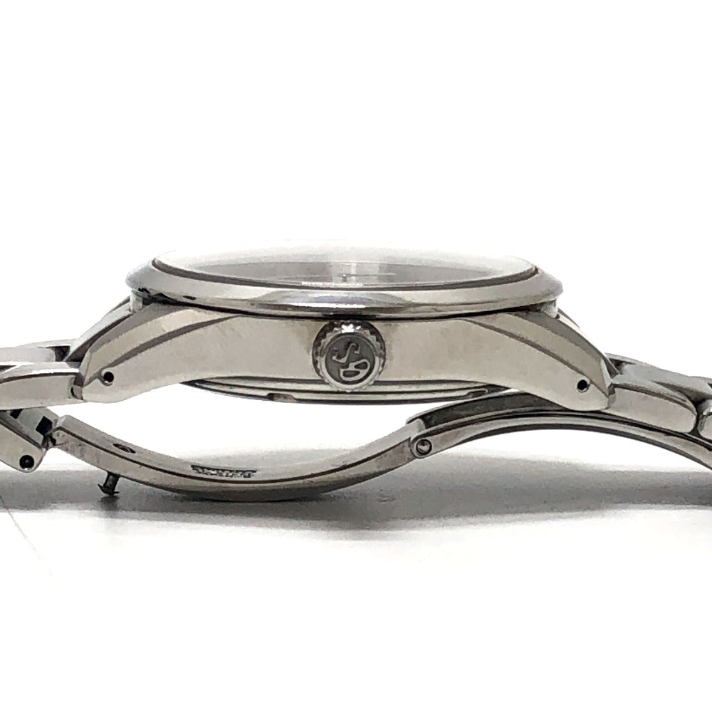 SEIKO 9R65-0BM0 グランドセイコー スピリングドライブ パワーリザーブ デイト 自動巻き 腕時計 SS メンズ シルバー