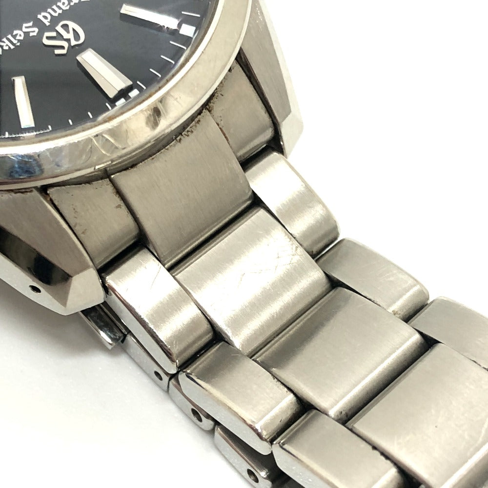 SEIKO 9R65-0BM0 グランドセイコー スピリングドライブ パワーリザーブ デイト 自動巻き 腕時計 SS メンズ シルバー