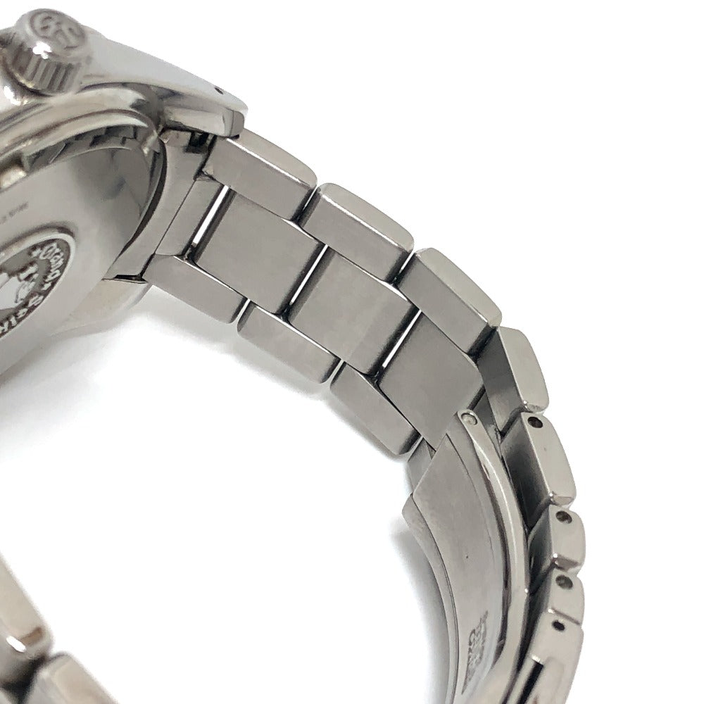 SEIKO 9R65-0BM0 グランドセイコー スピリングドライブ パワーリザーブ デイト 自動巻き 腕時計 SS メンズ シルバー