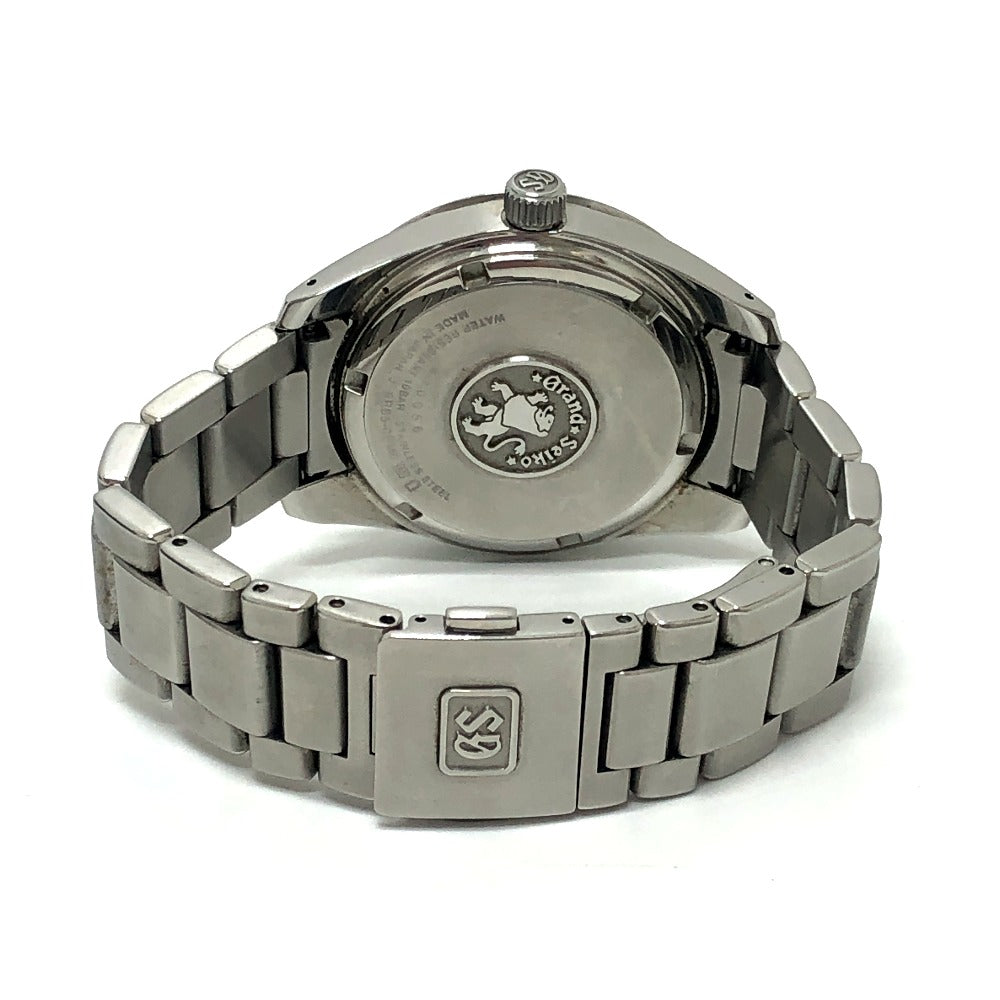 SEIKO 9R65-0BM0 グランドセイコー スピリングドライブ パワーリザーブ デイト 自動巻き 腕時計 SS メンズ シルバー