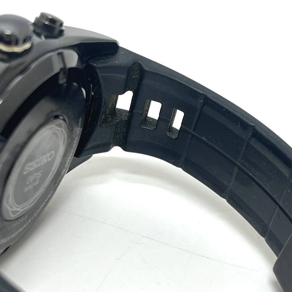 SEIKO 7X52-0AB0 Astron SolarGPS Wristwatch SS Black Used