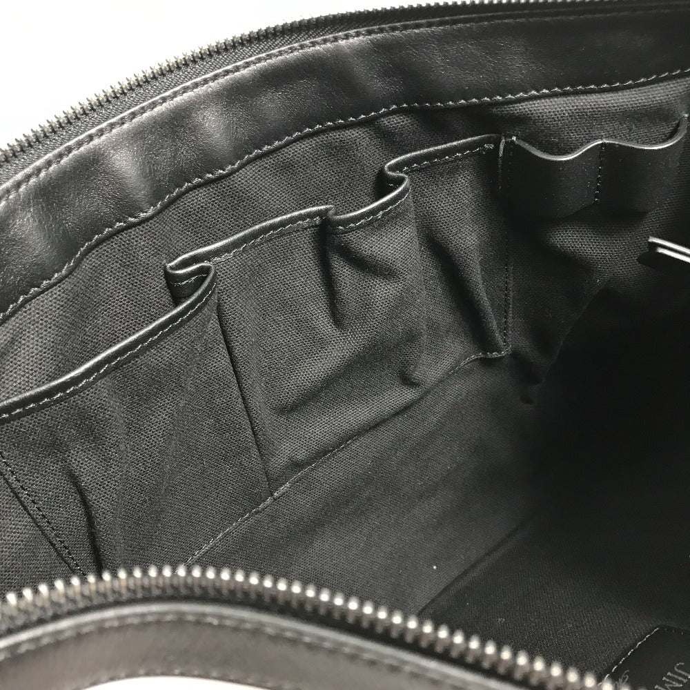JIMMY CHOO Star Stud DEREK Leather Clutch Bag for Men, White and Black