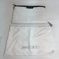 JIMMY CHOO Star Stud DEREK Leather Clutch Bag for Men, White and Black