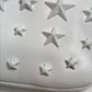 JIMMY CHOO Star Stud DEREK Leather Clutch Bag for Men, White and Black