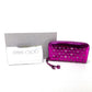 JIMMY CHOO 163FILIPA.CIM Round Zip Long Wallet, Filipa Star Studs, Patent Leather, Unisex, Purple, Metallic Purple