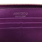 JIMMY CHOO 163FILIPA.CIM スタースタッズ フィリパ 財布 ラウンドファスナー長財布 長財布 パテントレザー ユニセックス メタリックパープル