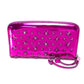 JIMMY CHOO 163FILIPA.CIM スタースタッズ フィリパ 財布 ラウンドファスナー長財布 長財布 パテントレザー ユニセックス メタリックパープル