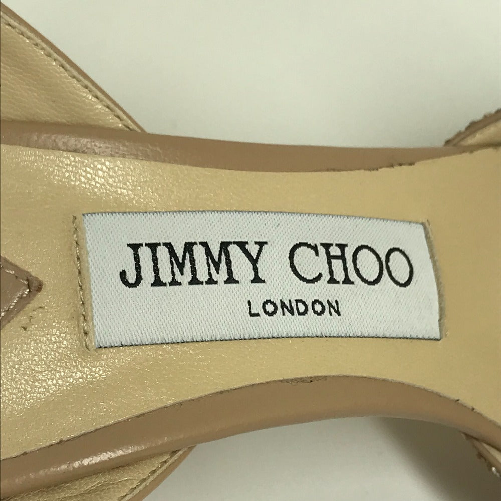 JIMMY CHOO 靴 ストラップ ヒール シューズ キラキラ サンダル スパンコール レディース