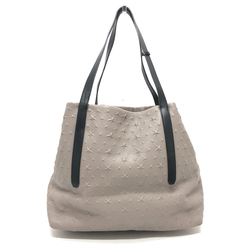 JIMMY CHOO スター エンボス トートバック カバン バック トートバッグ レザー レディース グレー - brandshop-reference