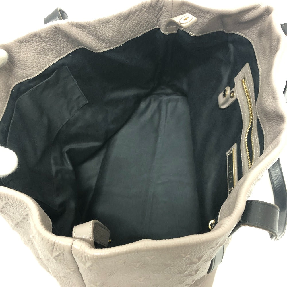 JIMMY CHOO スター エンボス トートバック カバン バック トートバッグ レザー レディース グレー - brandshop-reference
