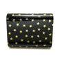 JIMMY CHOO Star Print Mini Clutch Bag, Crossbody Bag, Chain Pochette, Shoulder Bag, Plastic, Women's, Black