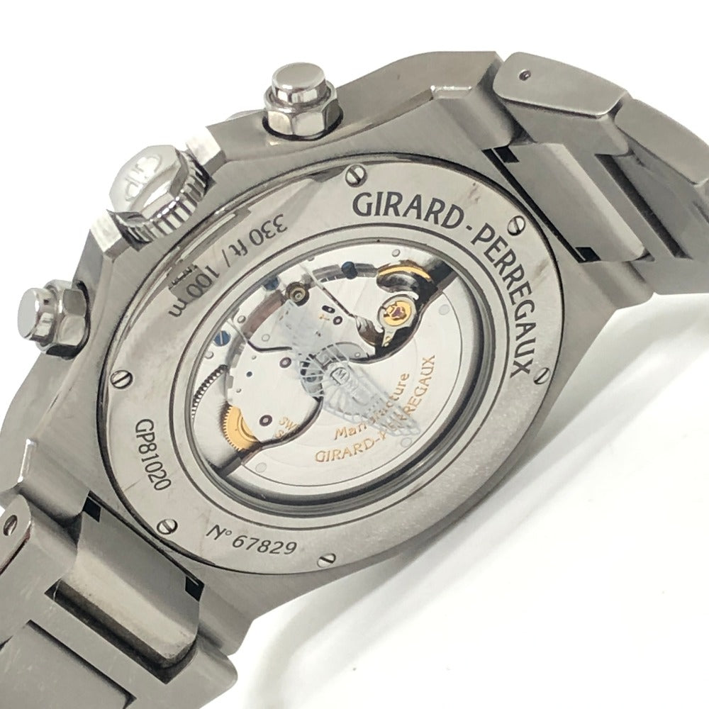 GIRARD-PERREGAUX 81020-21-3398-1CM ロレアート アストンマーティン エディション クロノグラフ 自動巻き 腕時計 チタン メンズ シルバー