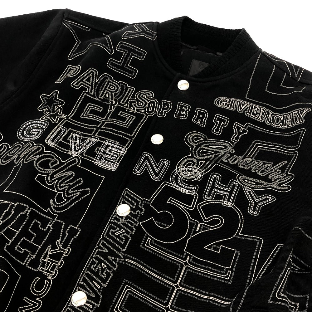 GIVENCHY H30106 マルチロゴ ジャケット ボーイ アパレル アウター ジャケット コットン レディース ブラック