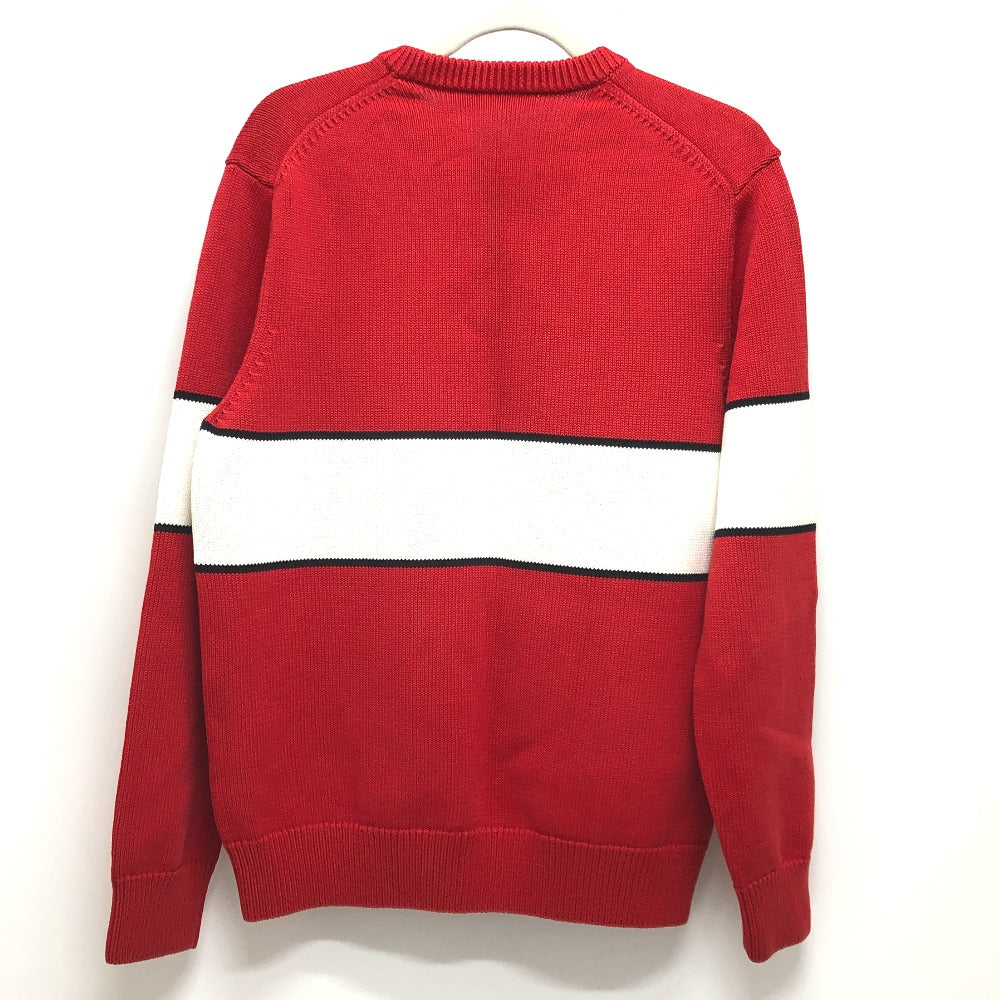 GIVENCHY BM9063401M Reverse Logo Crew Neck Pullover Knit Sweater for Men, Red