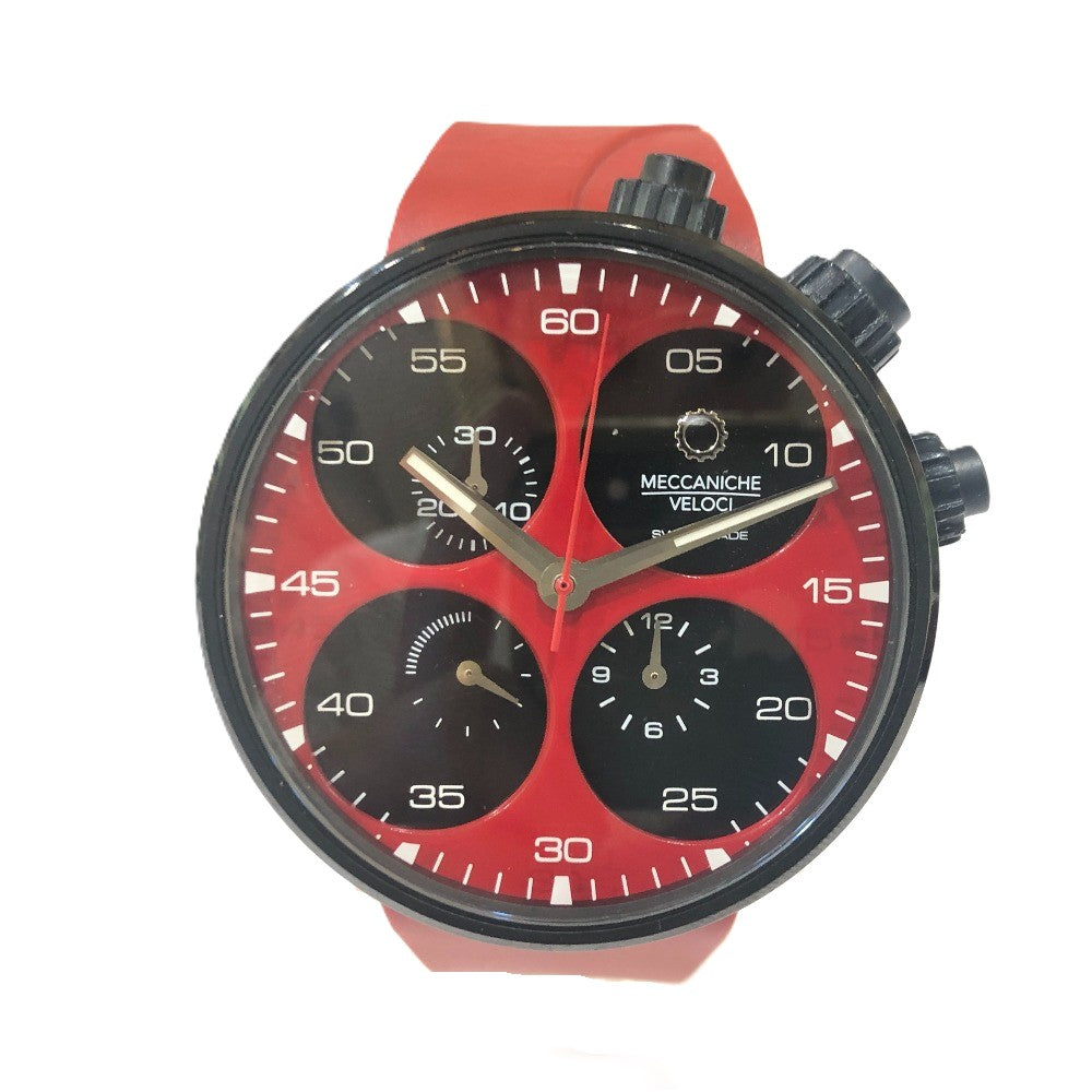 MECCANICHE VELOCI W123K140378017 エボリューション44 クアトロヴァルヴォレ 250本限定 腕時計 チタニウム メンズ レッド