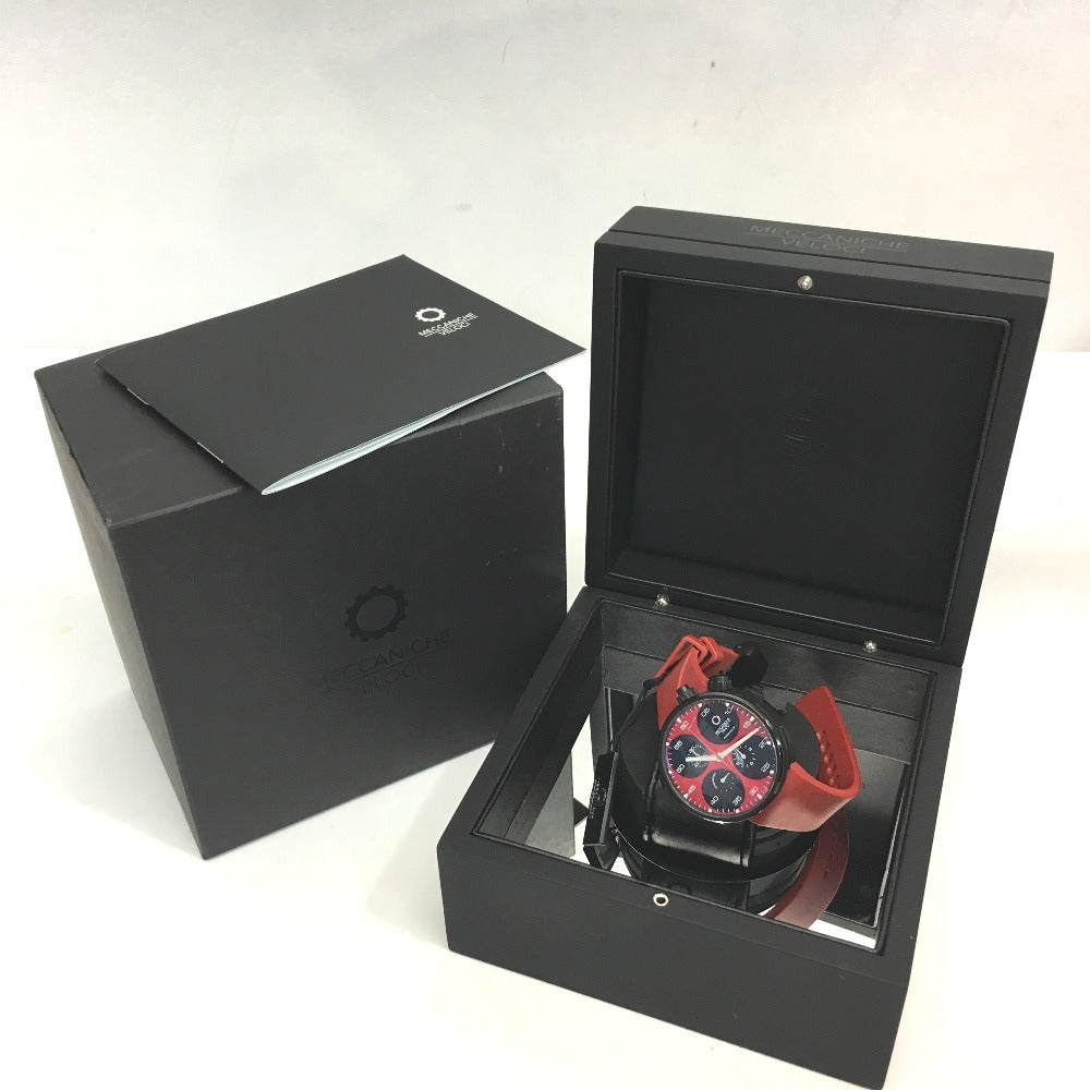 MECCANICHE VELOCI W123K140378017 エボリューション44 クアトロヴァルヴォレ 250本限定 腕時計 チタニウム メンズ レッド
