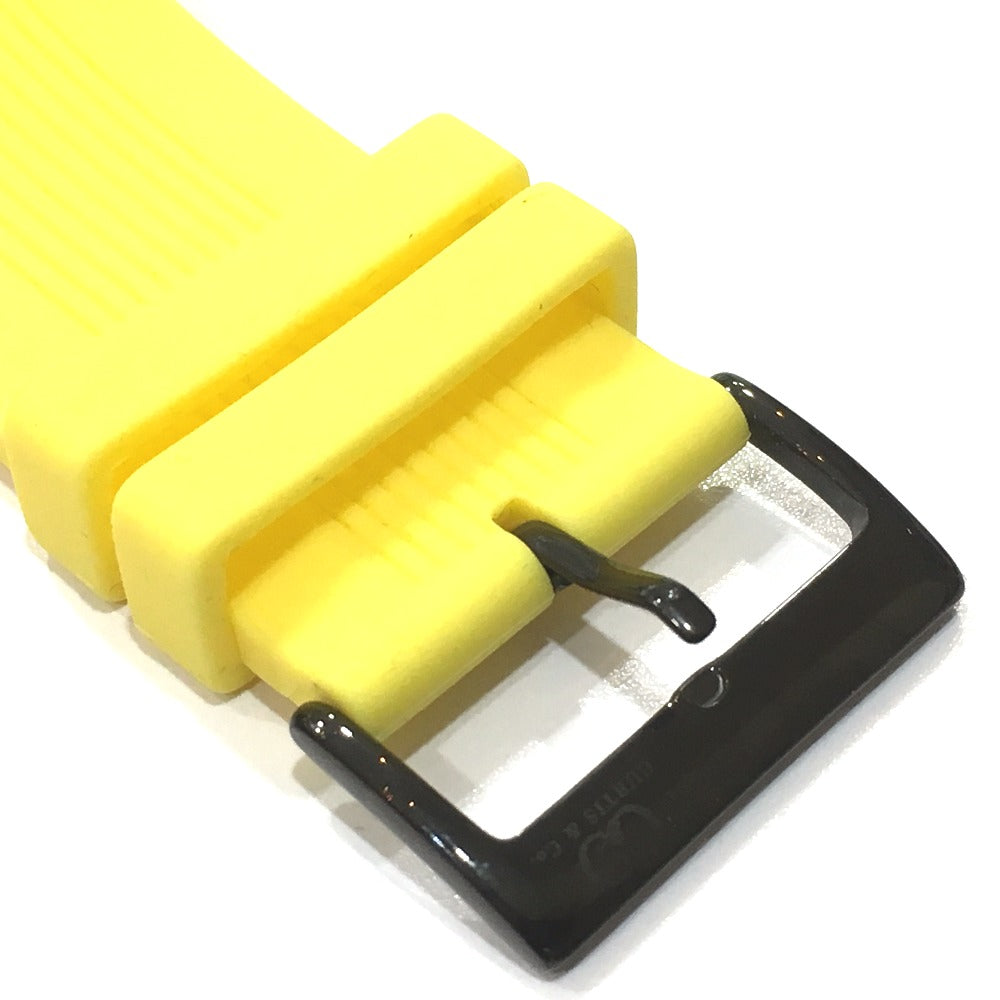 CURTIS & Co. SUW57JPJGY-B BIG Time WORLD クォーツ 腕時計 SS メンズ イエロー