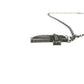 VARTIX K10 Black-Finished Cross Emerald and Black Diamond Chain Necklace, K10, Unisex, Black